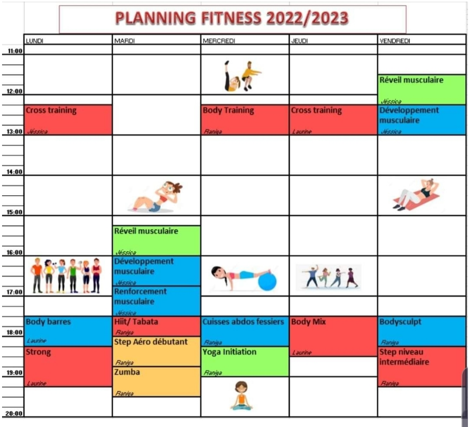 planning fitness 22-23